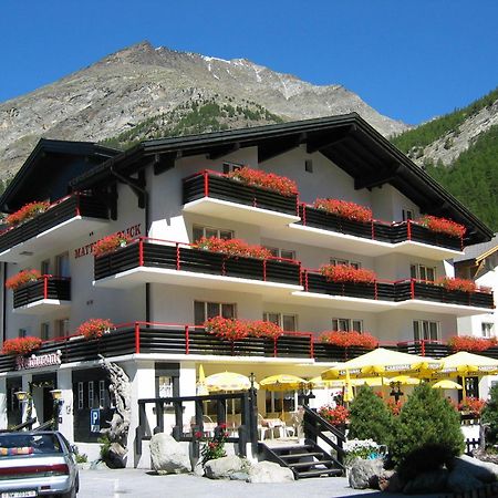 Hotel Restaurant Mattmarkblick Saas-Almagell Exteriér fotografie