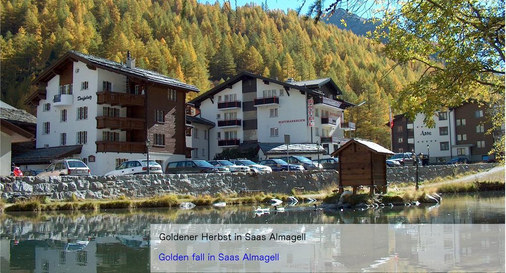Hotel Restaurant Mattmarkblick Saas-Almagell Exteriér fotografie